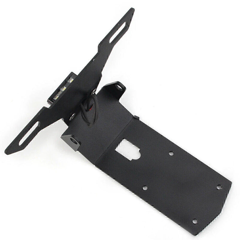 KAWASAKI Ninja H2 SX Black Steel License Plate Holder (2019-2021)