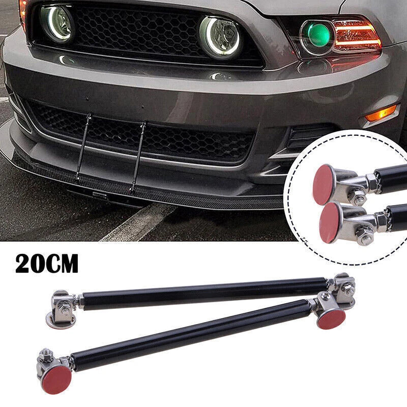Various Models Black Universal Adjustable Bumper Lip Splitter Strut Rod