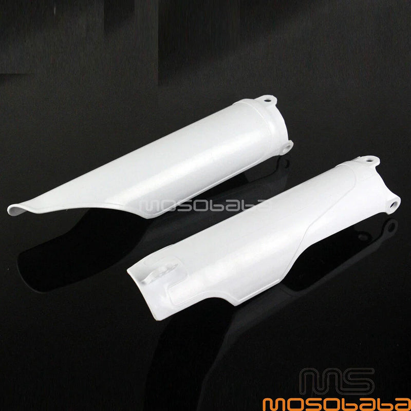 Honda CR125 CR250 CRF250 CRF450 CRF250R White Race Fork Guards