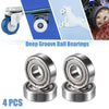 Make Model 4pcs 10x26x8mm Double Shield Car Deep Groove Ball Bearings