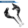 Honda X11 (2000-2001) - Black Silver Tone Adjustable Brake Clutch Levers