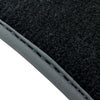 Audi A5 Coupe (2007-2016) with Carbon Fiber - 2 x Mats Black Floor Mats
