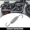 Motorcycles Exhaust Pipe Spring Hook 65mm 2.56" Stainless Steel Silver Tone