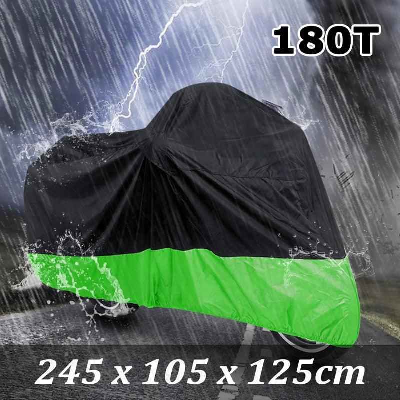 Kawasaki Ninja EX500 500R / 650R EX650 Black+Green Motorcycle Cover