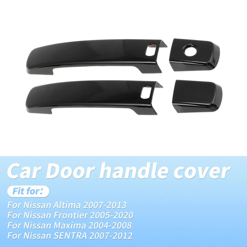 Nissan Altima Frontier Maxima Glossy Black Door Handle Cover Protector