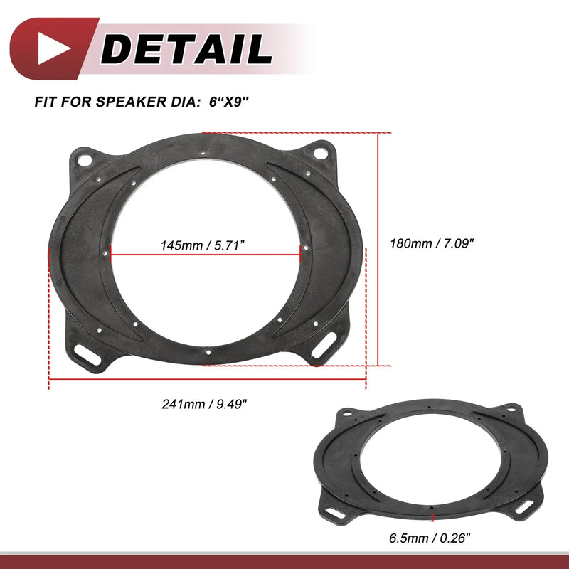 Toyota Corolla (2003-2013) 6"x9" Speaker Spacer Rings
