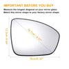 Nissan Altima Right Side Mirror Glass w/ Backing Plate (2019-2021)
