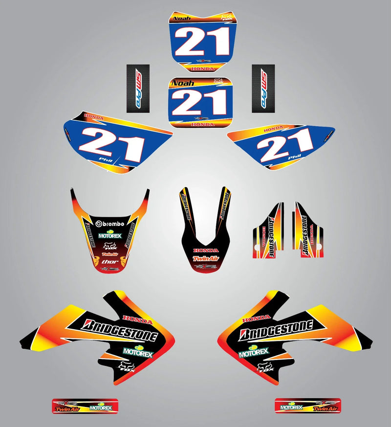 Honda CRF 50 Custom Graphic Kit - SUNRISE STYLE (2004-2016)