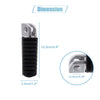 Kawasaki Pair 12.5mm Aluminium Alloy Motorcycle Footrest Footpeg Black