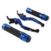 Suzuki GSX-S750 Blue Extendable Brake Clutch Levers & Handlebar Grips (2017-2023)