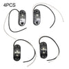 Car Truck 2 x Led Light Oval Clearance Trailer Side Marker Tail Lamp 12V-24V DC