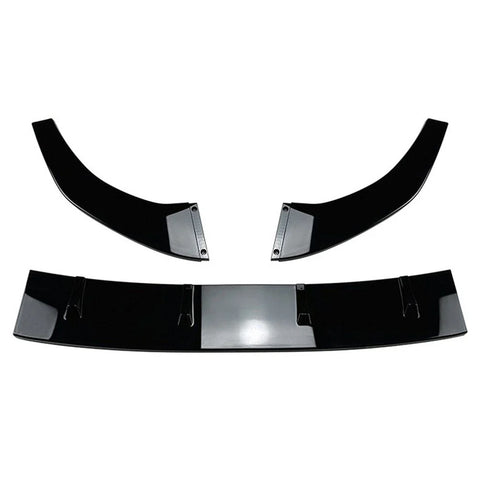 Volkswagen Polo Gloss Black Front Bumper Splitter Lip (2018-2023)