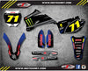 Yamaha YZF 250 (2008) - RAVAGE STYLE Decals / Stickers Custom Graphic Kit