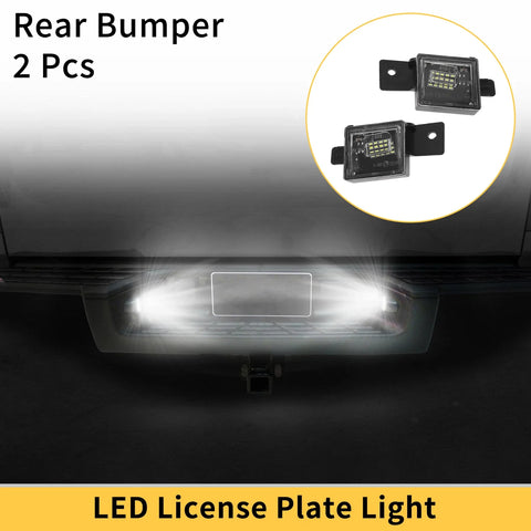 Chevrolet Silverado 2 x License Plate Light Tag Lamps