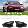 Honda Civic LX EX Sport Si Sedan Black Mirror Cover Caps (2016-2021)