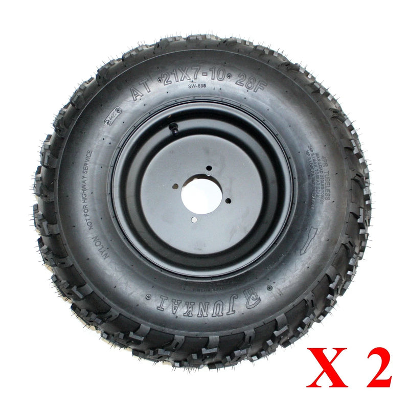 250cc Quad Dirt Bike ATV Buggy 21 x 7-10" Front Wheel Rim Tire
