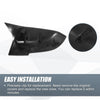 BMW F20 F22 F23 F30 F31 Rearview Mirror Cover Cap Black Carbon Fiber (2012-2019)