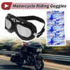 Motorcycle 1 x Motorcycle Riding Goggles Silver Tone Lens Black Frame
