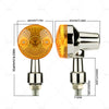 Universal 4 x Chrome Motorcycle Turn Signal Lights Amber Indicators