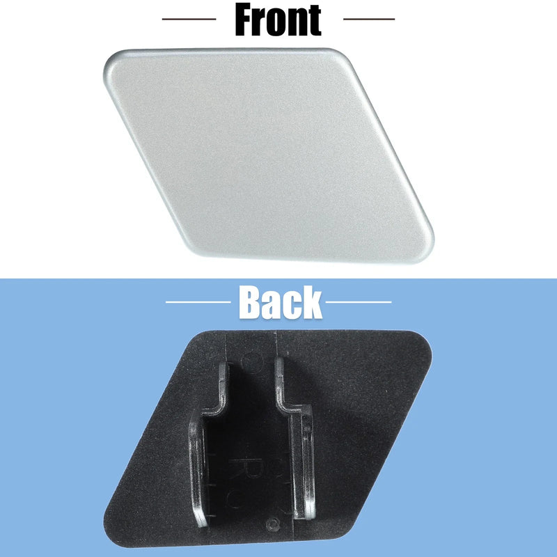BMW Silver Tone Right Front Headlight Washer Nozzle Cover