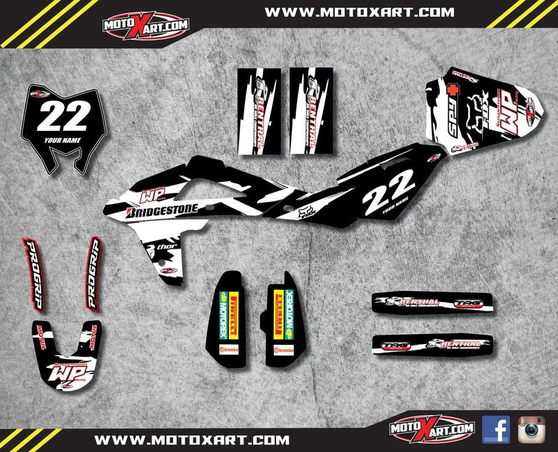 Husqvarna CR 125 (2009-2013) - Decals & Stickers Custom Graphic Kit