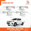 Toyota Hilux Revo Chrome Red Door Handle Insert Bowl Cup Trim (2015-2023)