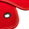 Honda S2000 with White Logo Red Tailored Floor Mats (2000-2009)