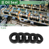 Make Model Oil Seal NBR Rubber 12x20x5mm Black 5 Pcs