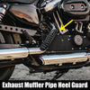 Harley Black Set Motorcycle Exhaust Heat Shield Pipe Shield
