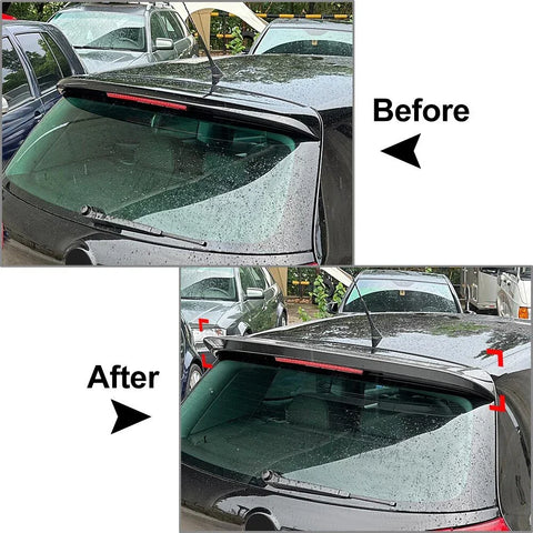 Volkswagen Golf MK5 R32 Black Rear Window Roof Spoiler (2003-2009)