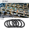 Oil Seal Rotary Shaft Seal Nitrile Rubber 85x105x8mm Black 5 Pcs