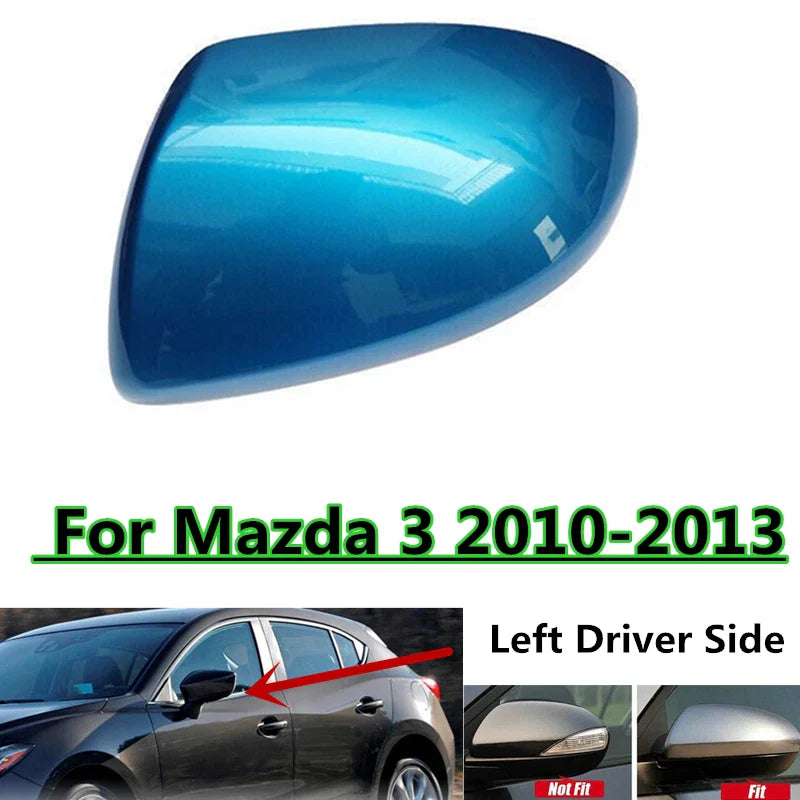 Mazda 3 Left Driver Side Mirror Cover Sky Blue (2010–2013)