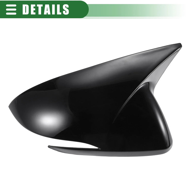 Hyundai Elantra 2017-2020 - Gloss Black Rearview Mirror Caps (2017-2020)