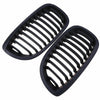 BMW E46 325Ci 330Ci 2 x Matte Black Front Kidney Grills (2003-2006)