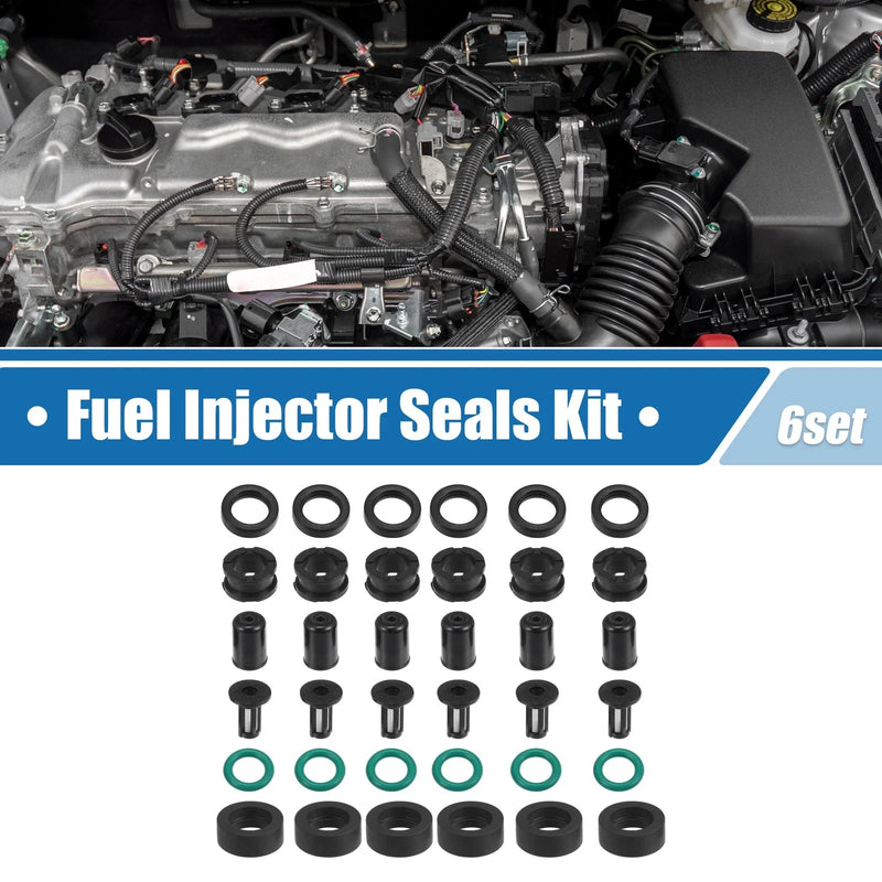 Yamaha Outboard 6 x Fuel Injector O Rings Seals with Micro Filters