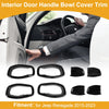 Jeep Renegade (2015-2023) 4 x Black ABS Interior Door Handle Bowl Cover Trim