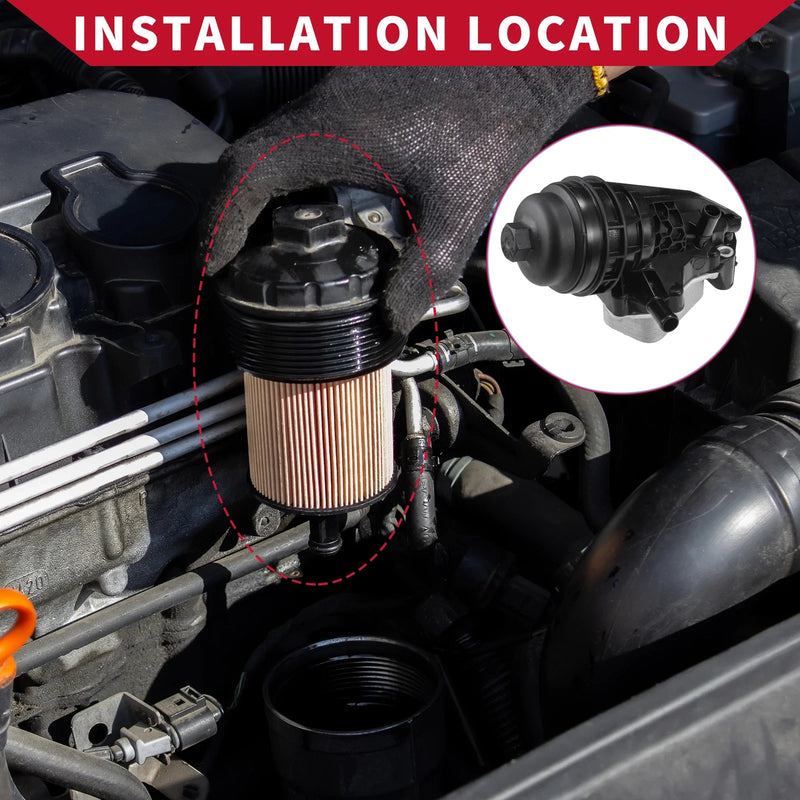 Mercedes-Benz CLA250 GLB250 Oil Filter Housing with Seals (2014-2023)