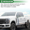 Ford F-250 2013-2016 Rubber Seal Black 2 x Pieces Window Weatherstrip