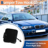 BMW 525i 528i 530i Black Front Bumper Tow Hook Cover