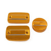 Scrambler 1100 Gold Front Brake Clutch Fluid Reservoir Cap & Rear Brake Cover