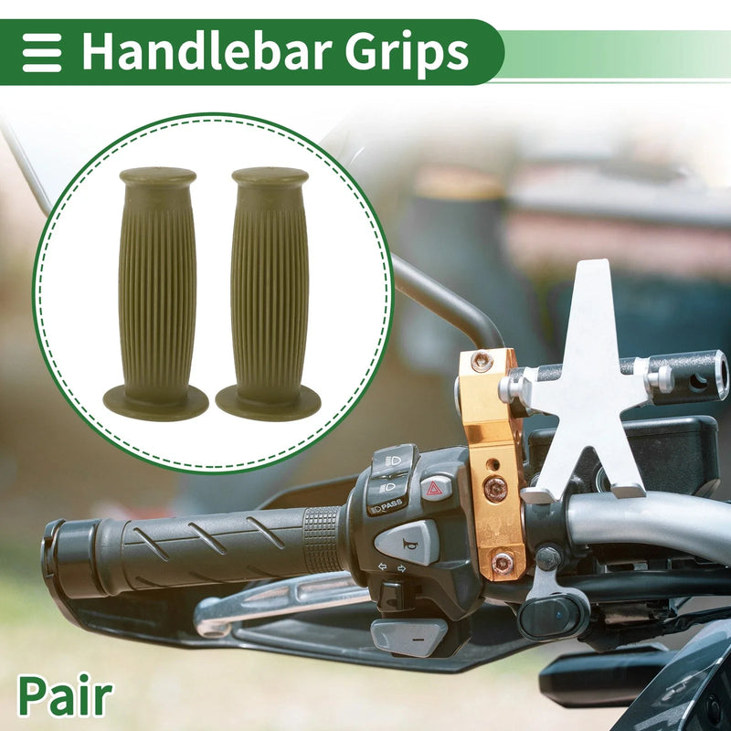 Motorcycle 25mm Hand Grips Cover End Grips TPU Green