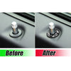 Dodge Challenger Real Carbon Fiber Interior Door Lock Pin Ring Trims (2008-2014)