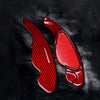 Land Rover Evoque 2 x Steering Wheel Shift Paddle Extensions Carbon Fiber Red (2012-2018)