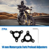 Racing Motorcycle 2pcs / 14mm / Fork Preload Adjusters Aluminum Alloy Black