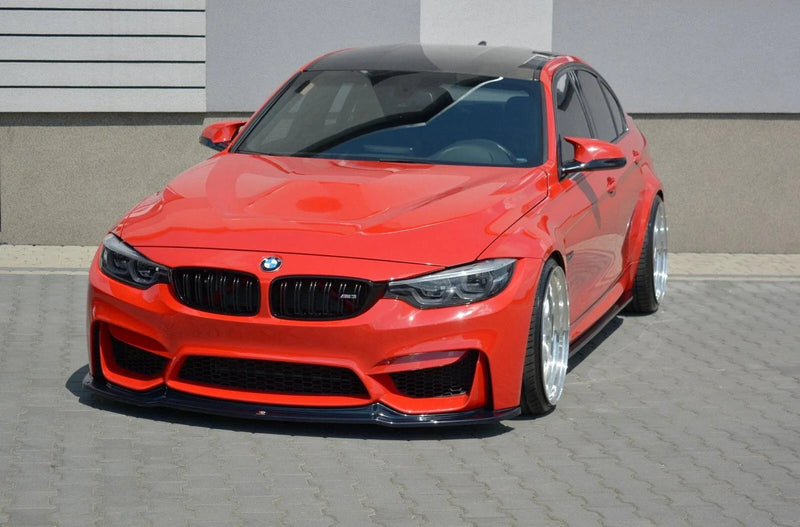 BMW F30 M3 Gloss Black Front Bumper Lip (2012-2018)