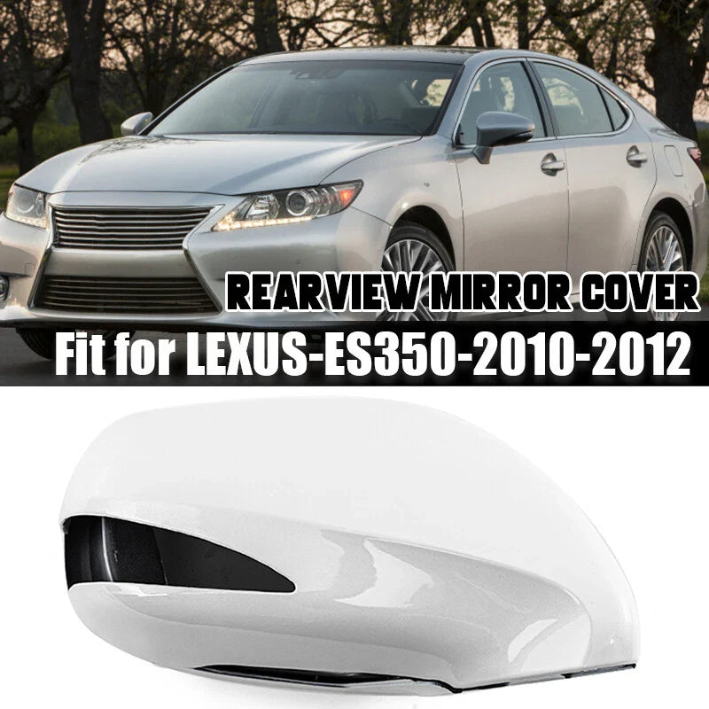 Lexus ES350 Right Passenger Side White Outer Mirror Cover (2010-2012)