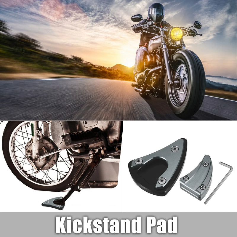 VESPA GTS300 Titanium Tone Set Foot Support Pads