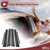Toyota Avalon 6 Pcs Carbon Fiber Car Door Pillar Window Trim (2005-2012)