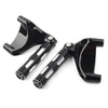 Harley Sportster XL883 XL1200 Black Rear Passenger Footrest Peg Mount (2004-2013)