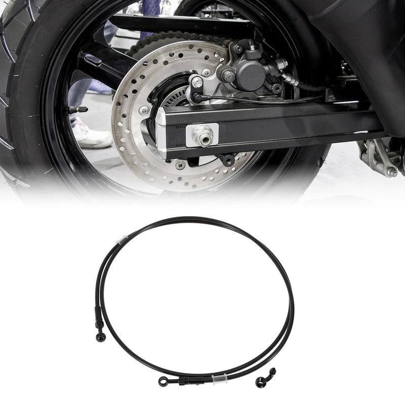 Bike 200cm Brake Clutch Oil Hose Line Nylon Stainless Steel Braided PU